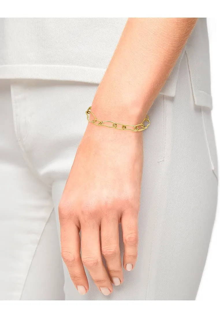 s.Oliver 2036830 bracelet argenté 21 cm acier