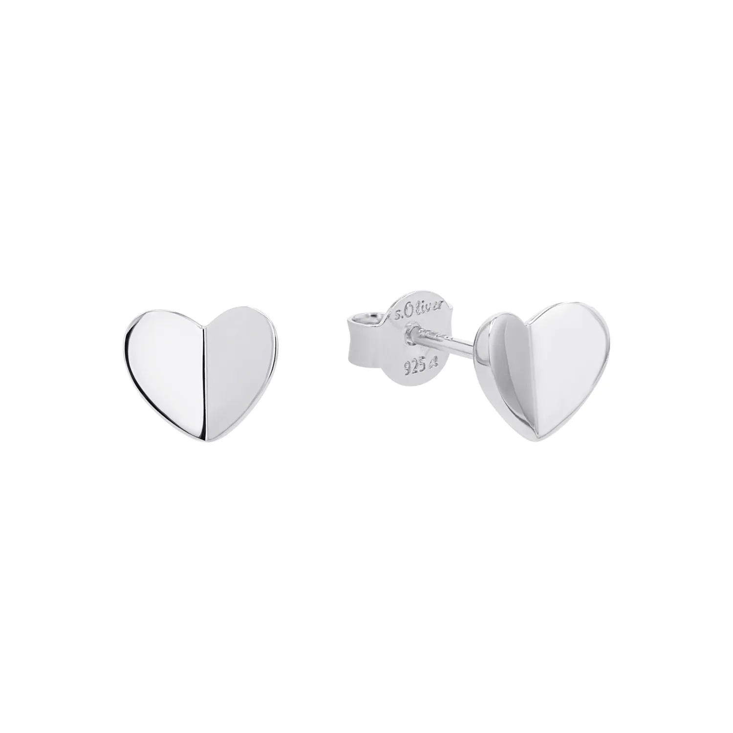 s.Oliver Collier Femme Argent 925 Cœur Moderne