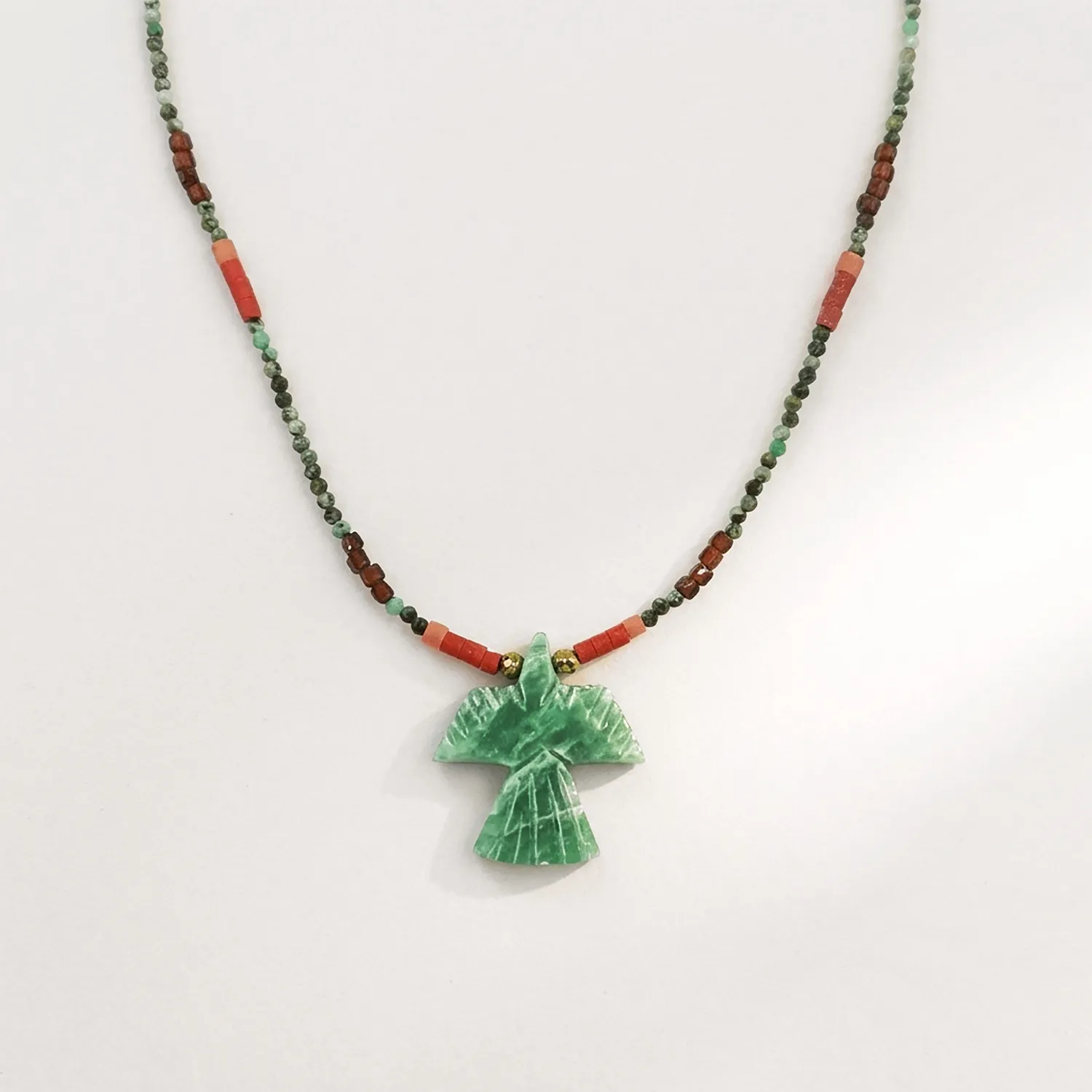 Elise Tsikis Kachina Millea collier aventurine 35 cm