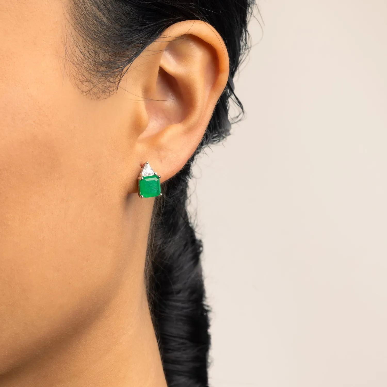 Ultima Edizione boucles d’oreilles triangle zircon