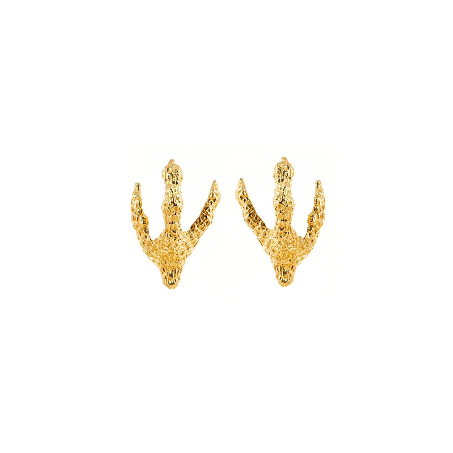 Lorella Tamberi Canal Artemis Talon boucles d'oreilles dorées