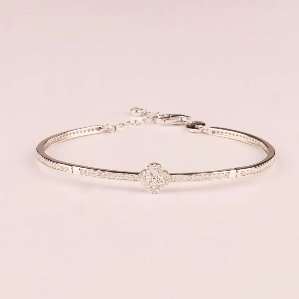 Ultima Edizione Fiore bracelet rigide fleur blanche