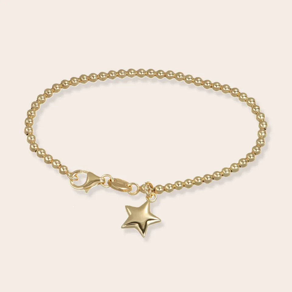 ULTIMA EDIZIONE bracelet boules étoile doré