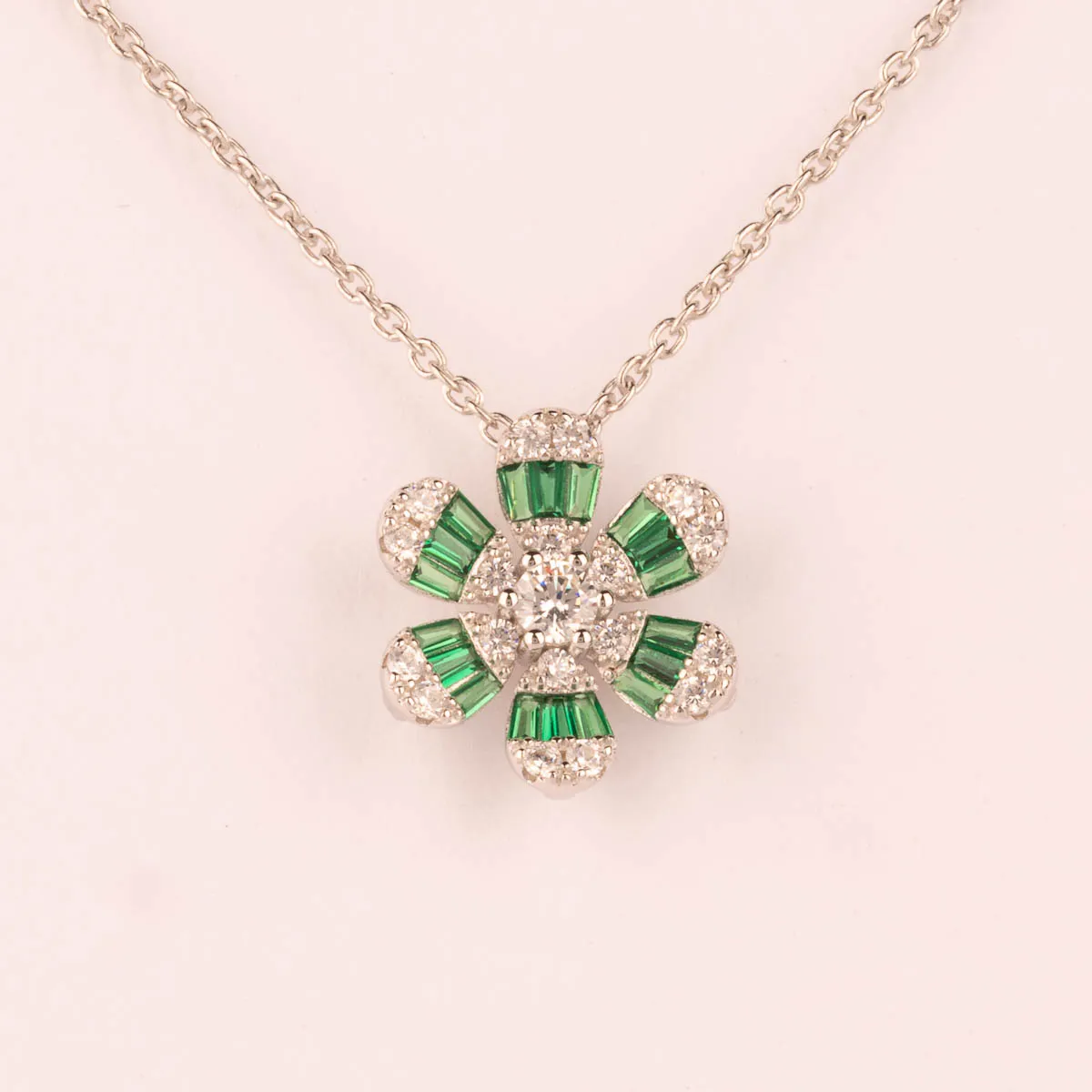 Ultima Edizione flower zirconi pendentif fleur couleur