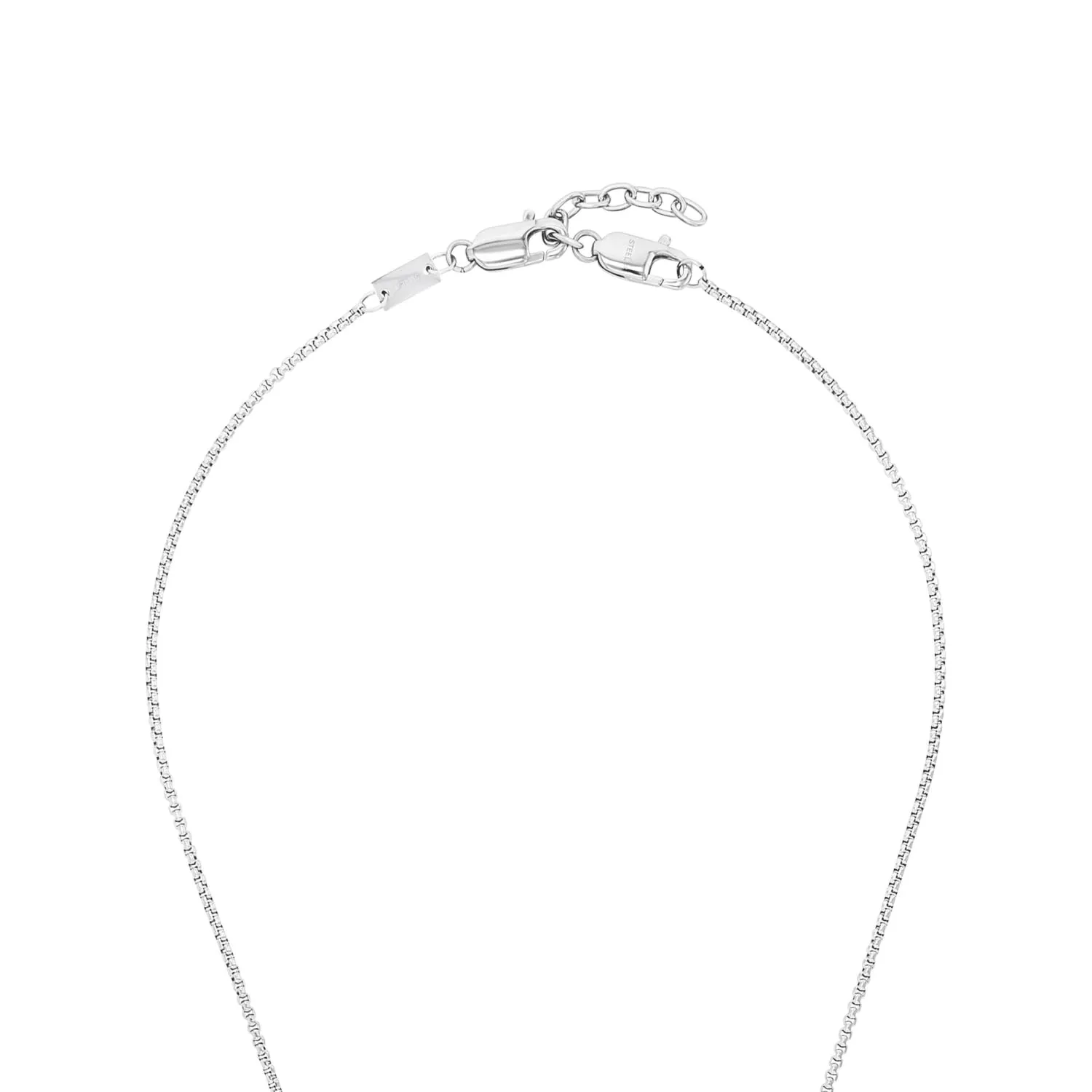 s.Oliver collier homme cuir croix argenté gravable
