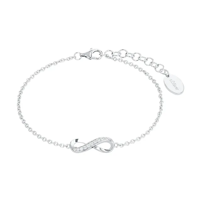 s.Oliver Infinity Groß bracelet argent zircon 17-19 cm