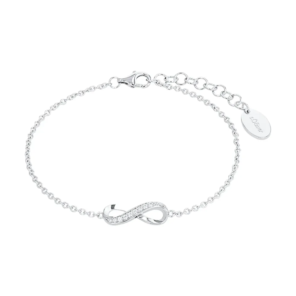 s.Oliver Infinity Groß bracelet argent zircon 17-19 cm
