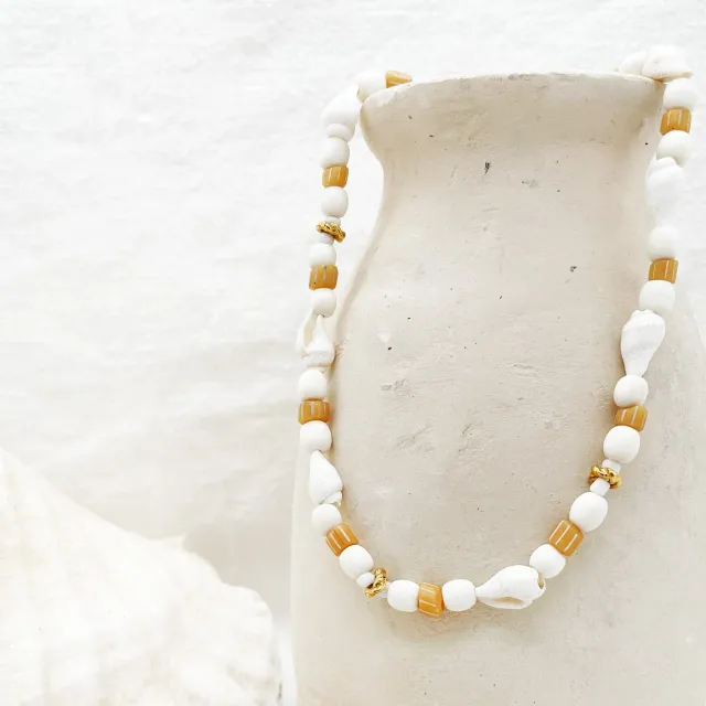 Elise Tsikis Babor collier perles enfant 32 cm