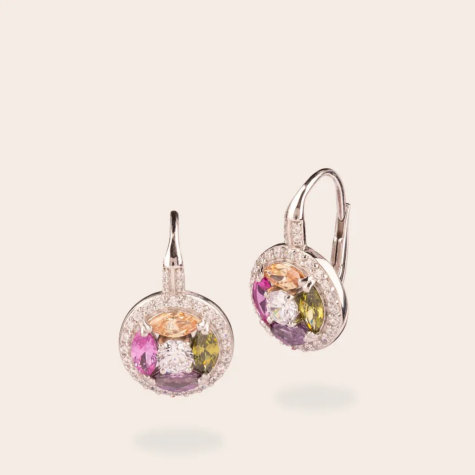 ULTIMA EDIZIONE monachella pavé rond boucles d’oreilles doré