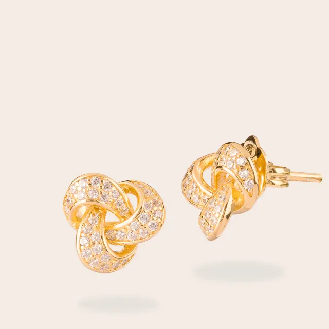 Ultima Edizione Intreccio boucles pavé entrelacé