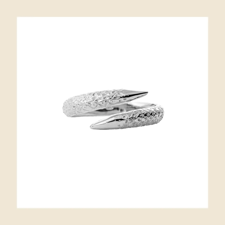 Lorella Tamberi Canal Artemis Talon Contrarié bague argent rhodié