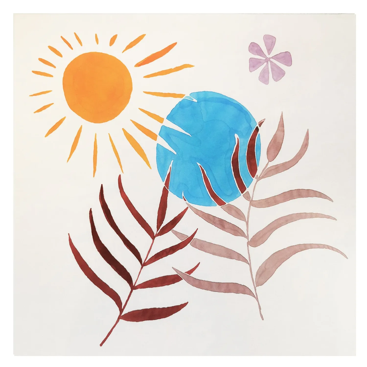Elise Tsikis Fekhara foulard soie 50x50 solaire