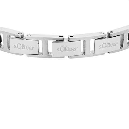s.Oliver 2035798 bracelet homme argent 18,5 cm acier