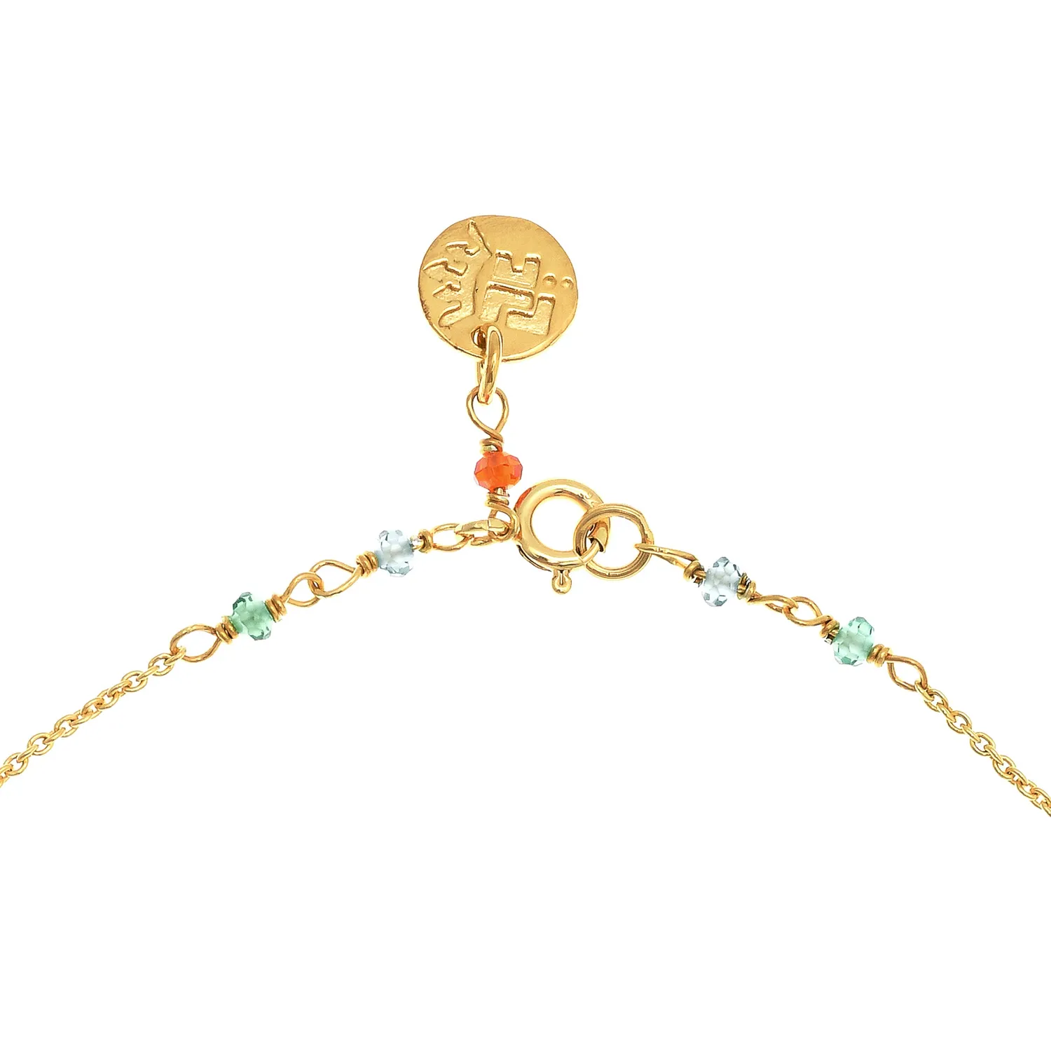 Lorella Tamberi Canal Artemis Wing collier long doré zircons