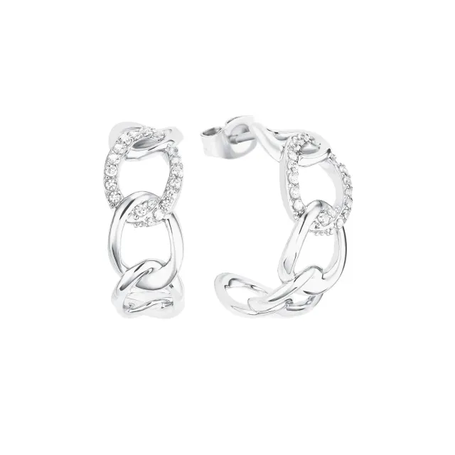 s.Oliver 2028500 créoles argent 925 zircon 2 cm