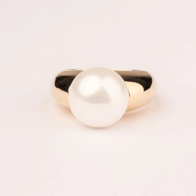 Ultima Edizione Perla bague argentee perle coquillage