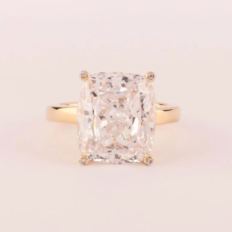 Ultima Edizione Pietra Singola bague blanc taille emeraude