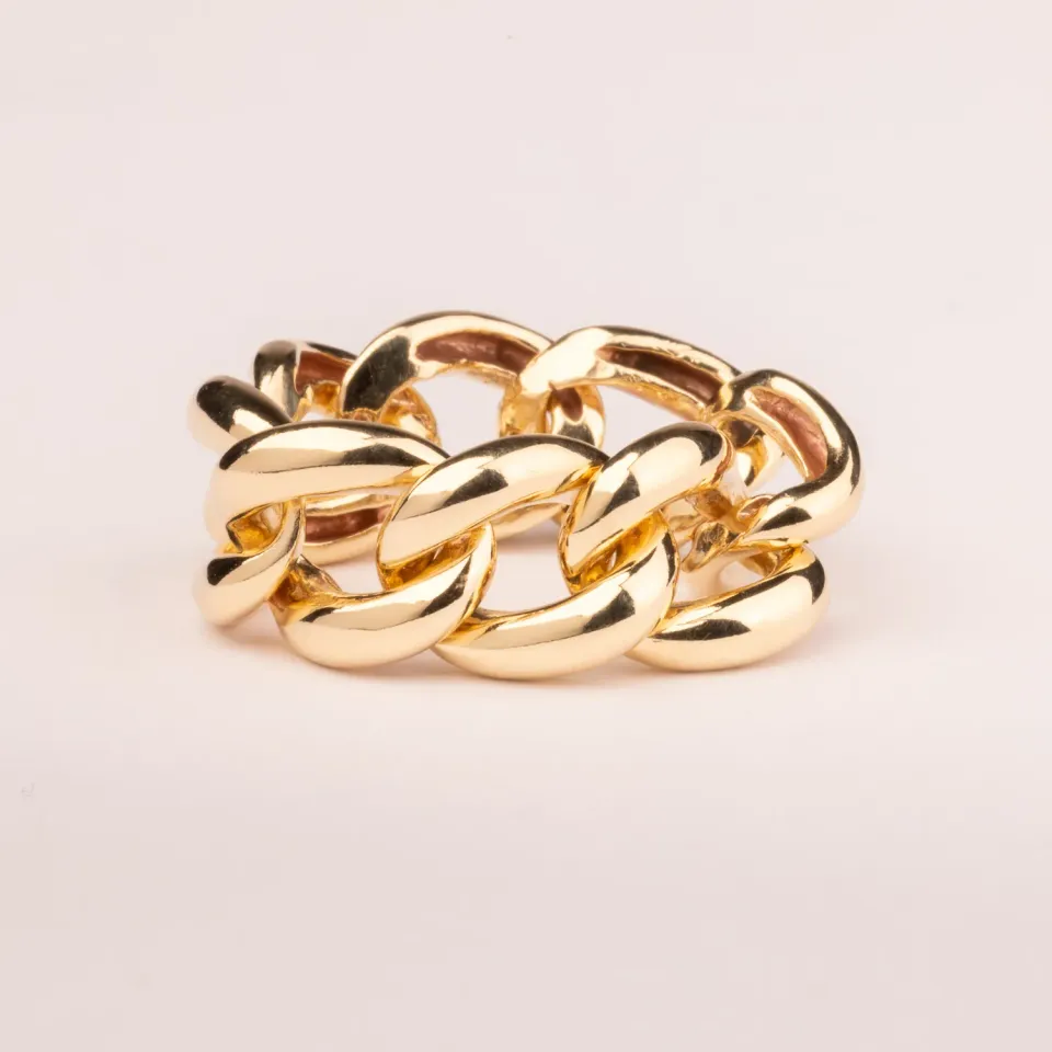 Ultima Edizione Groumette Liscia bague maille souple