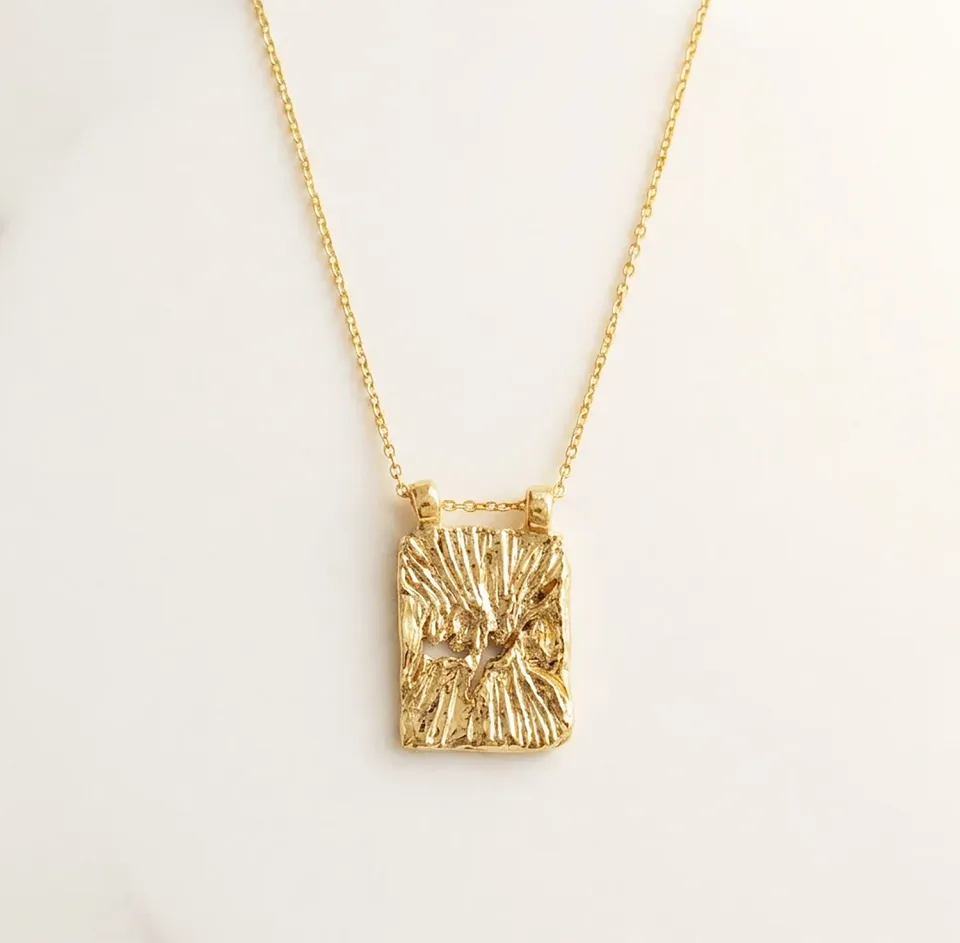 Elise Tsikis Tigani collier Yaya doré 40 cm