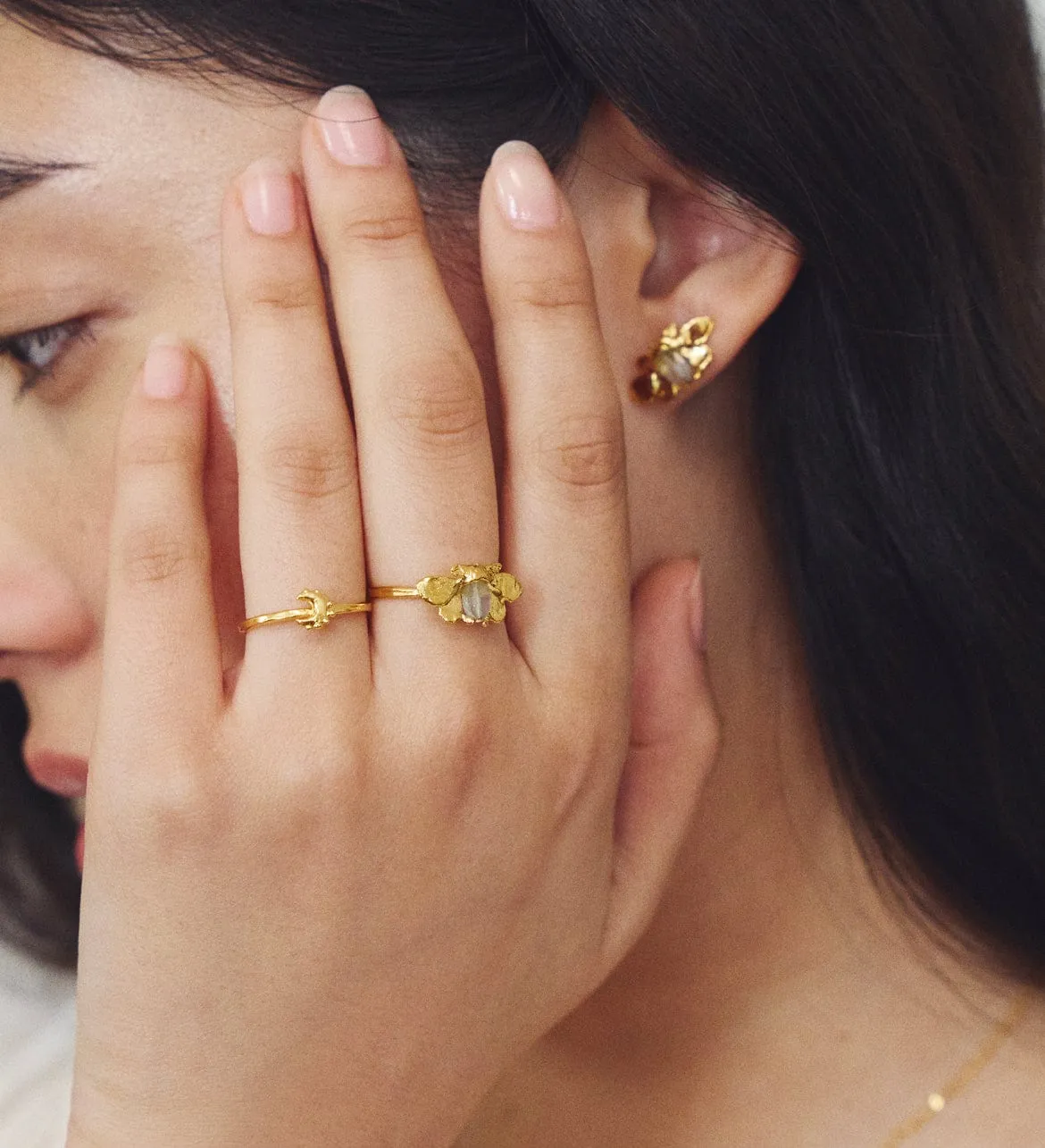 Elise Tsikis Celeste bague dorée femme ajustable