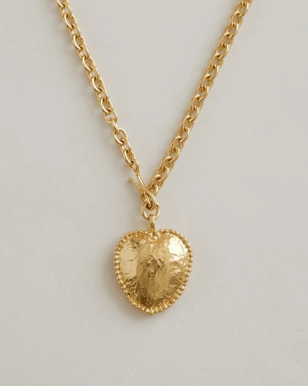 Elise Tsikis Ana collier cœur maille forçat 46,5 cm