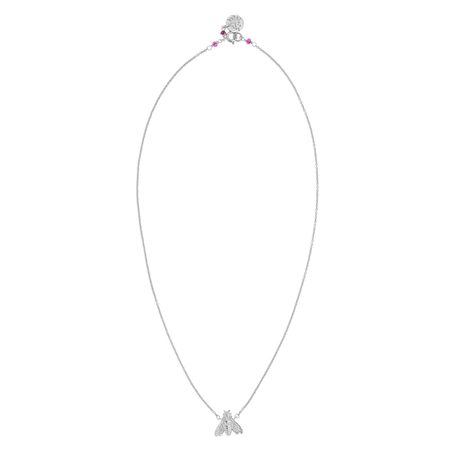 Lorella Tamberi Canal Bee Queen abeille collier argenté 43,5 cm