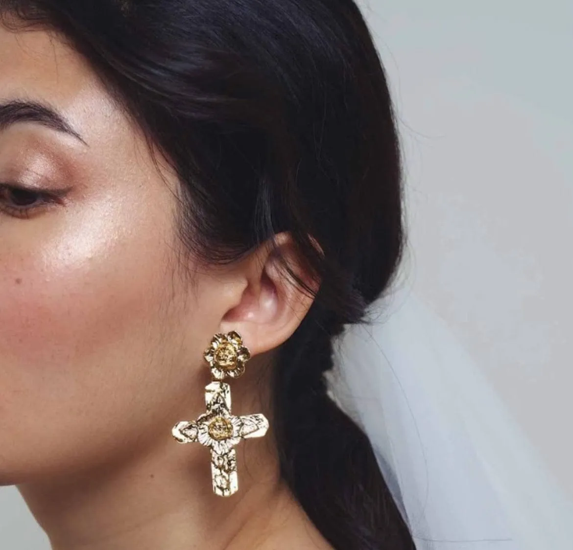 Elise Tsikis Sian boucles d'oreilles pendantes clips