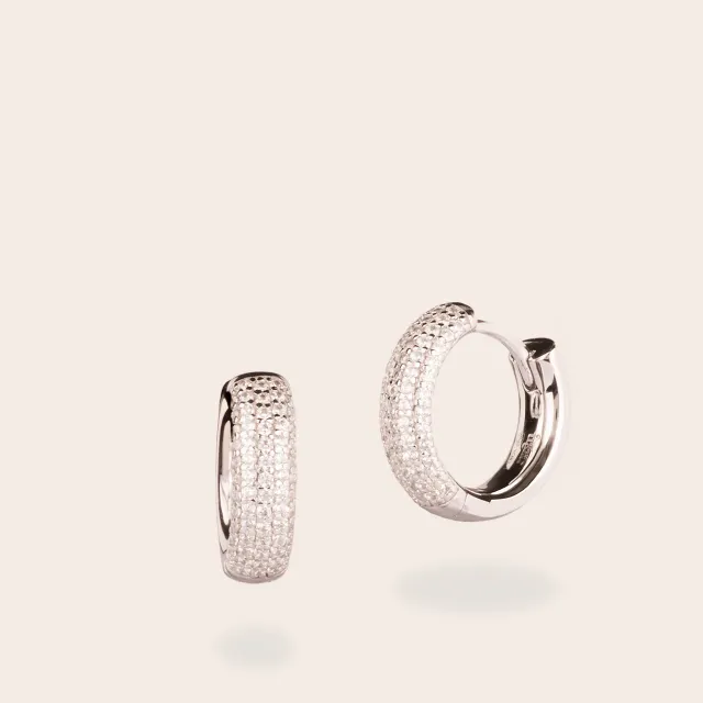 ULTIMA EDIZIONE Cerchio Micro Pavé créole zircon