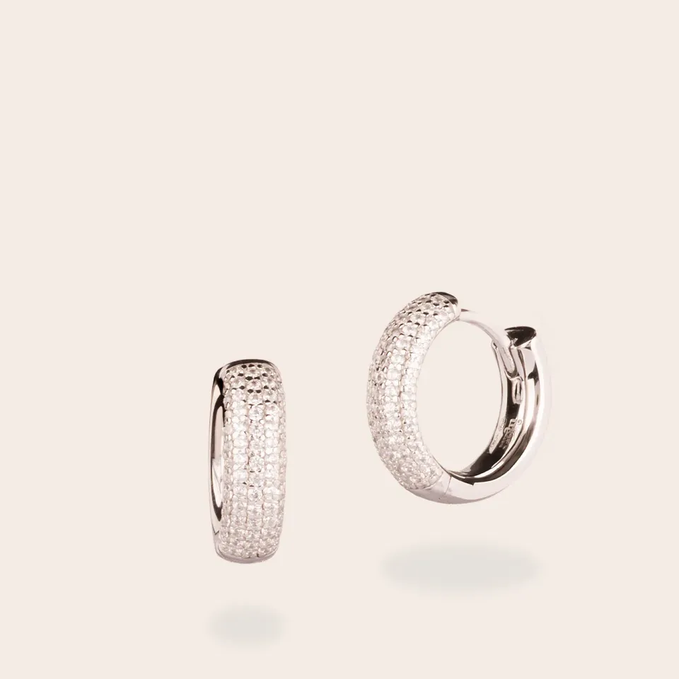 ULTIMA EDIZIONE Cerchio Micro Pavé créole zircon