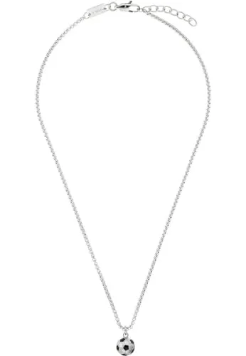 s.Oliver 2038011 collier acier football garçon 40+3 cm
