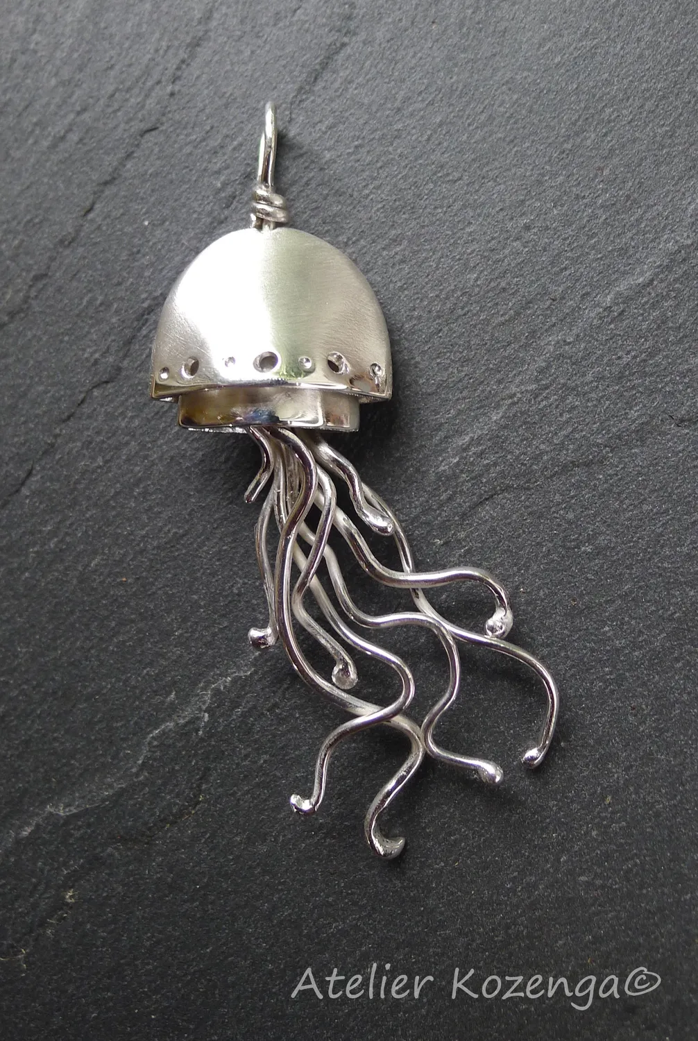 L'Atelier Kozenga Méduse 2 pendentif argent 950