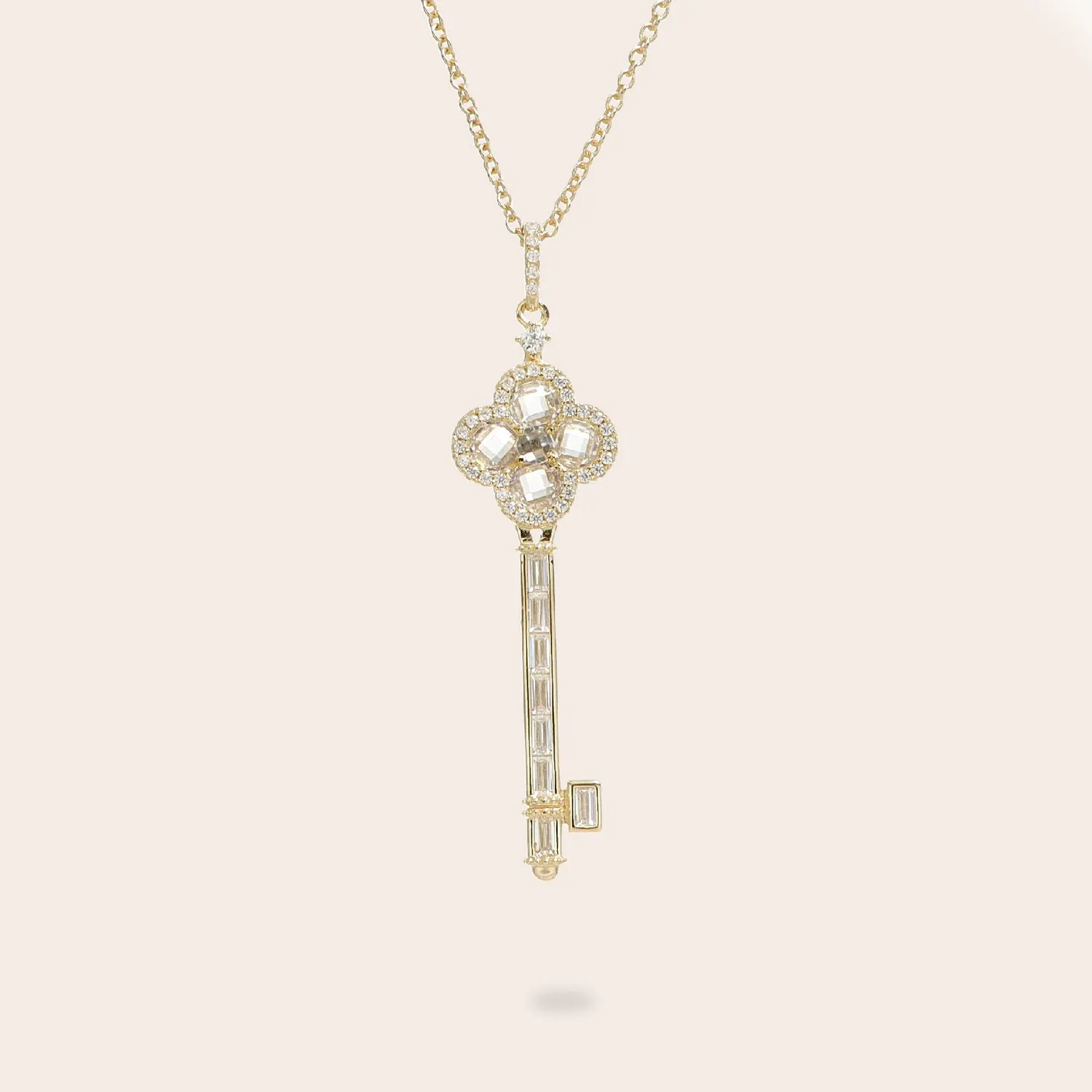 Ultima Edizione Flower Key pendentif blanc fleur