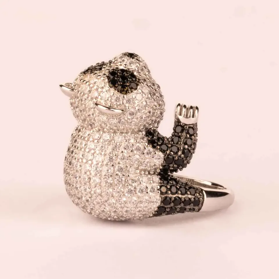 Ultima Edizione Panda bague fantaisie