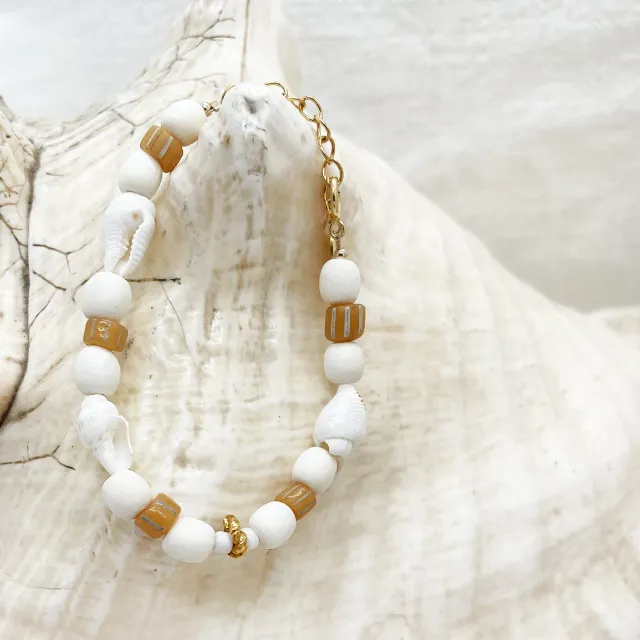 Elise Tsikis Lithor bracelet perles coquillage enfant