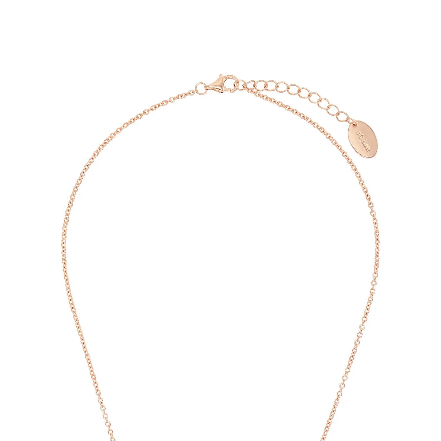 s.Oliver Cœur collier femme argent rosé zircone