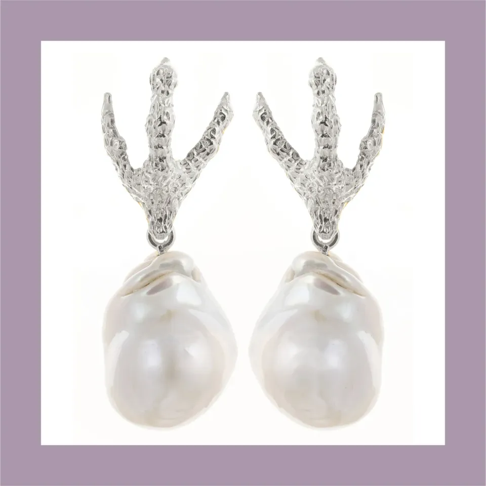 Lorella Tamberi Canal Artemis Talon boucles perle baroque