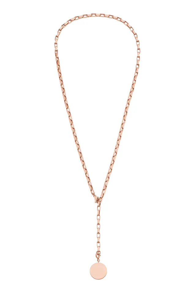 s.Oliver 2028465 collier acier pièce rosé 50 cm