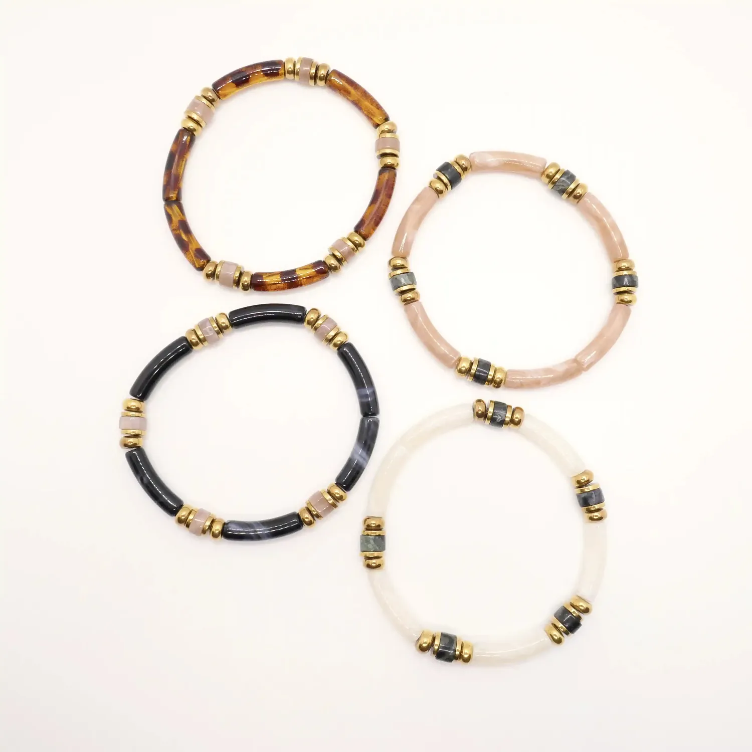 Cloralys Carmen hiver bracelet jonc élastique hématite