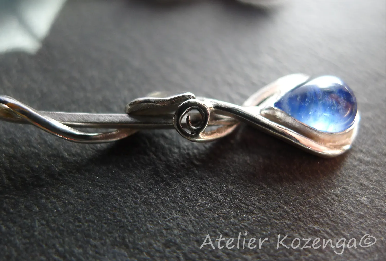 L'Atelier Kozenga Kyanite boucles d'oreilles argent 950