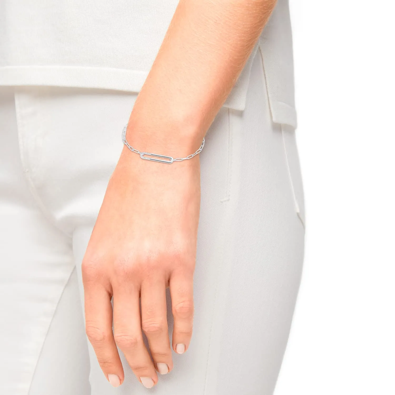 s.Oliver bracelet femme argent 925 zircon 17+3 cm