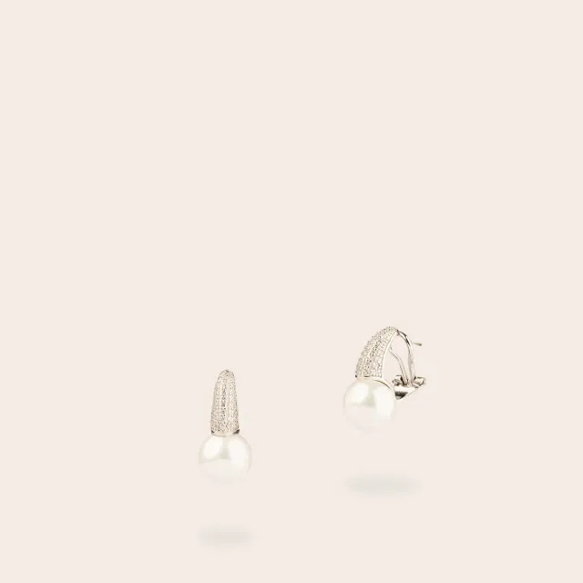 Ultima Edizione Perle Coquillage 12 mm boucles d'oreilles