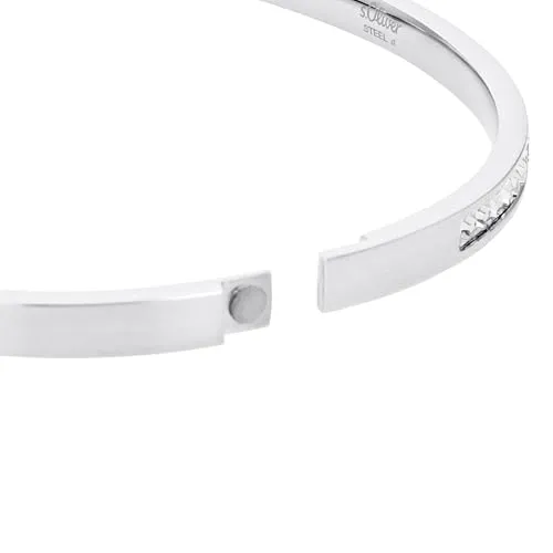 s.Oliver bracelet jonc femme acier argent 62 mm