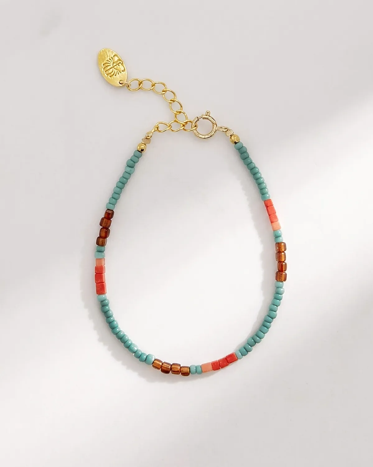 Elise Tsikis Caney bracelet perles rouge