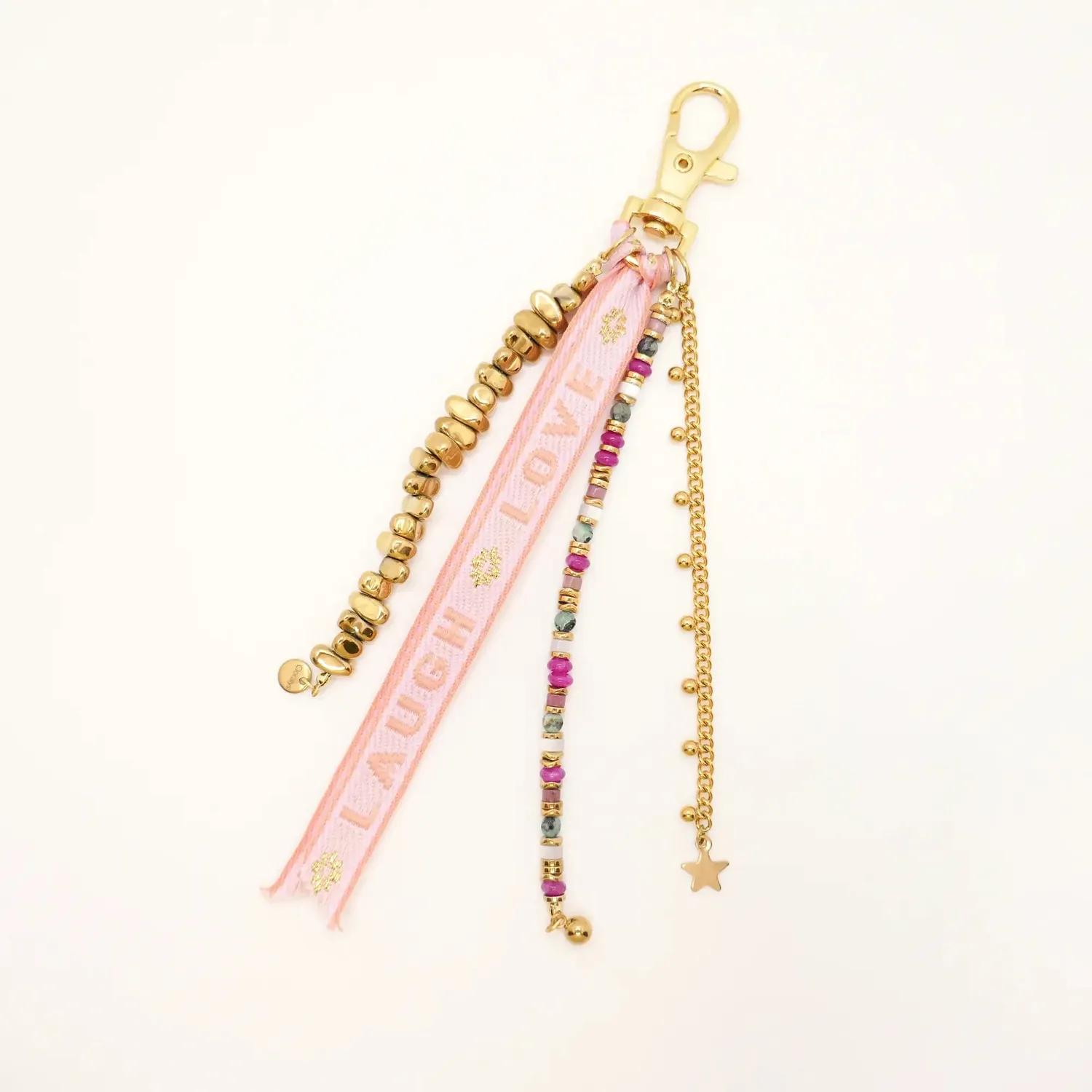Cloralys Grigri porte-clés bijou de sac doré 24k