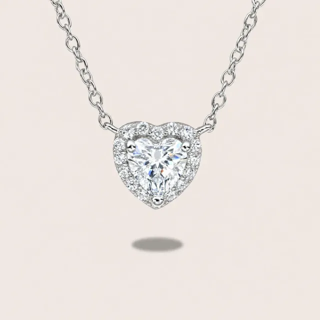 Ultima Edizione Micro Cuore Blanc pendentif blanc pavé