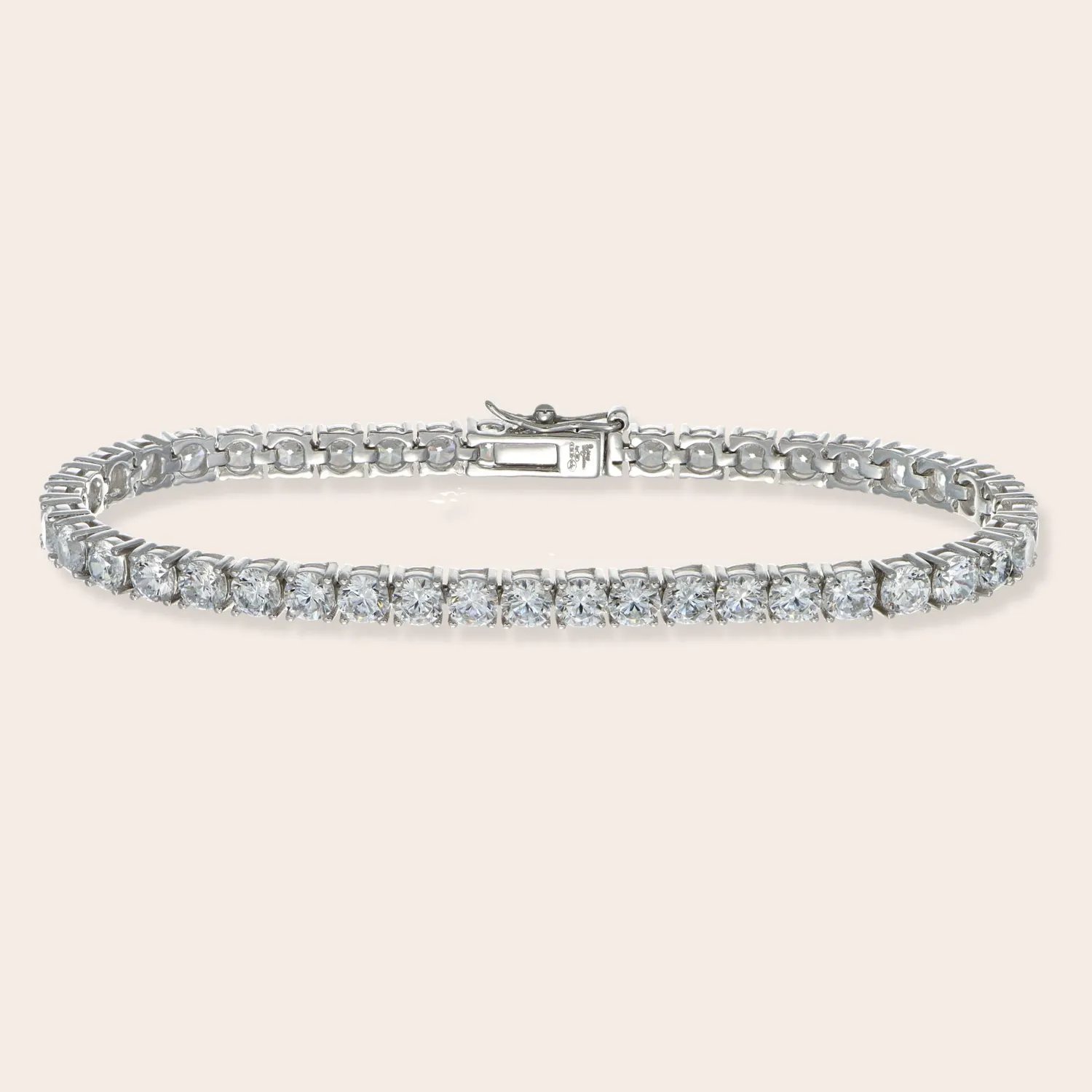 ULTIMA EDIZIONE Tennis Blanc bracelet rivière 4 mm