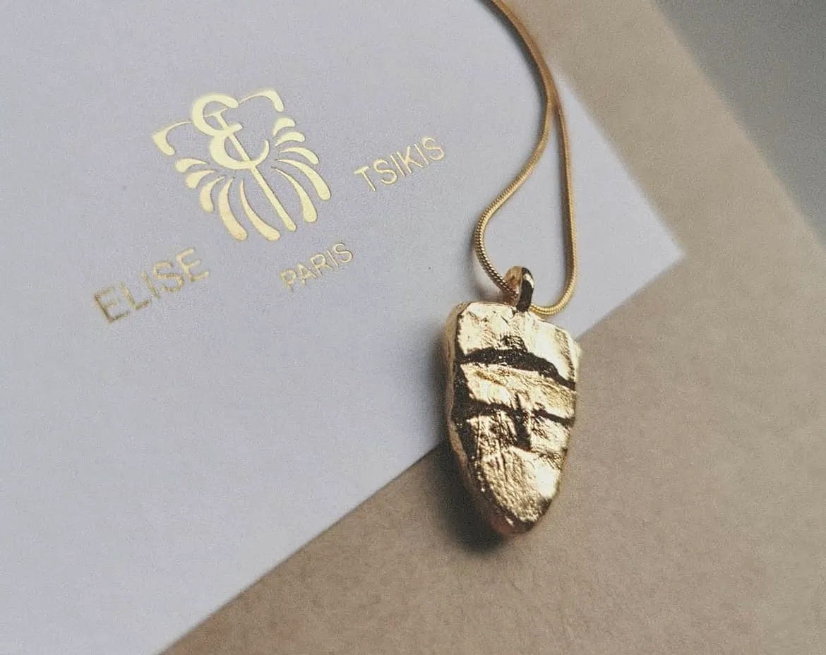 Elise Tsikis Pyra collier 45 cm talisman antique