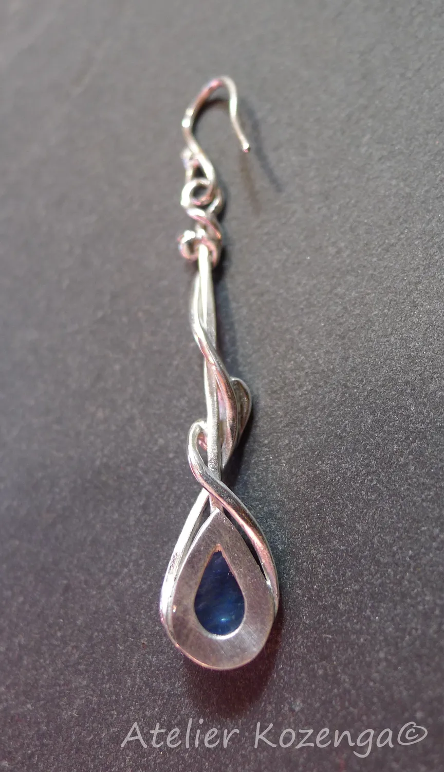 L'Atelier Kozenga Kyanite boucles d'oreilles argent 950