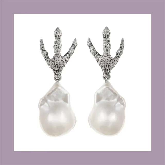 Lorella Tamberi Canal Artemis Talon boucles perle baroque