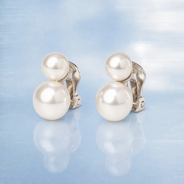 Ultima Edizione Double Perle boucles mariage coquillage